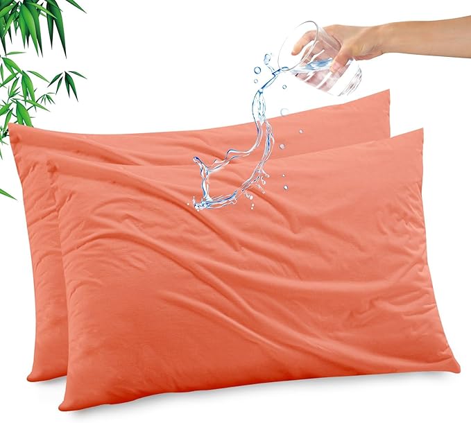 Gogreen Bamboo Rayon Waterproof Pillow Protector, Breathable Pillow Cover by GOGREEN
