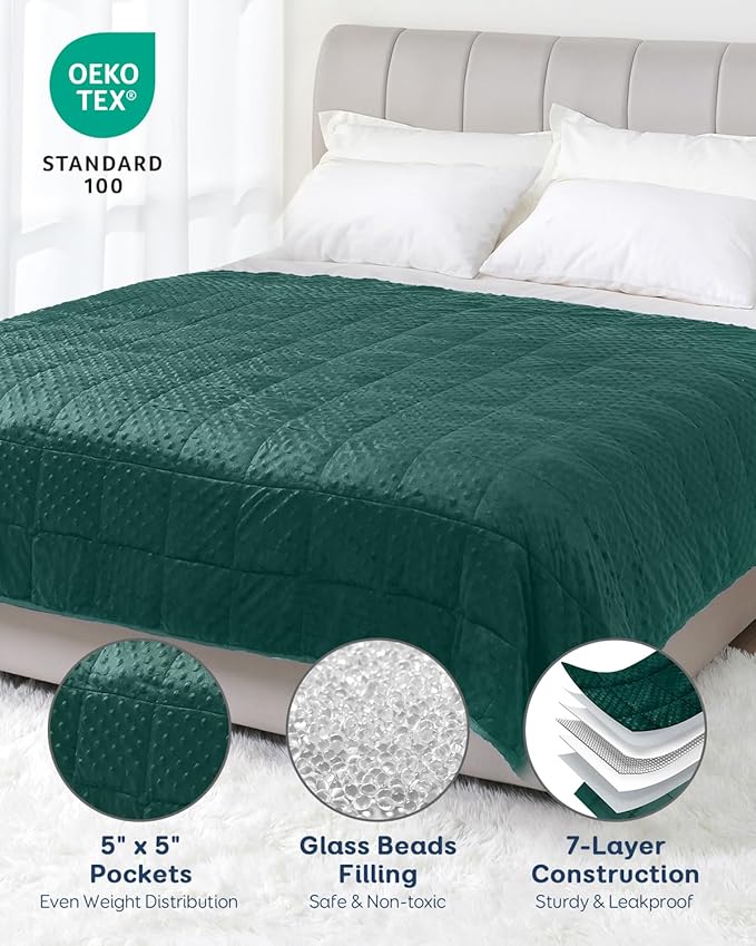 Kivik Minky Dot Weighted Blanket - Image 5