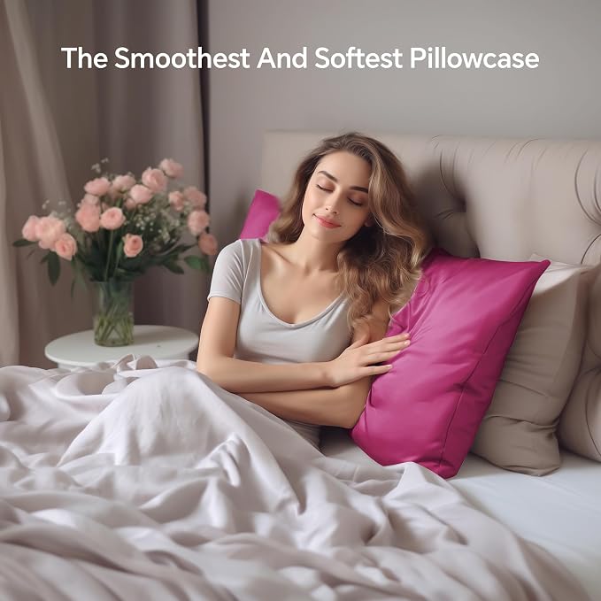 INFIIXSO Silk Pillow Cases 2 Pack Standard Size, Ultra Smooth & Soft Mulberry - Image 9