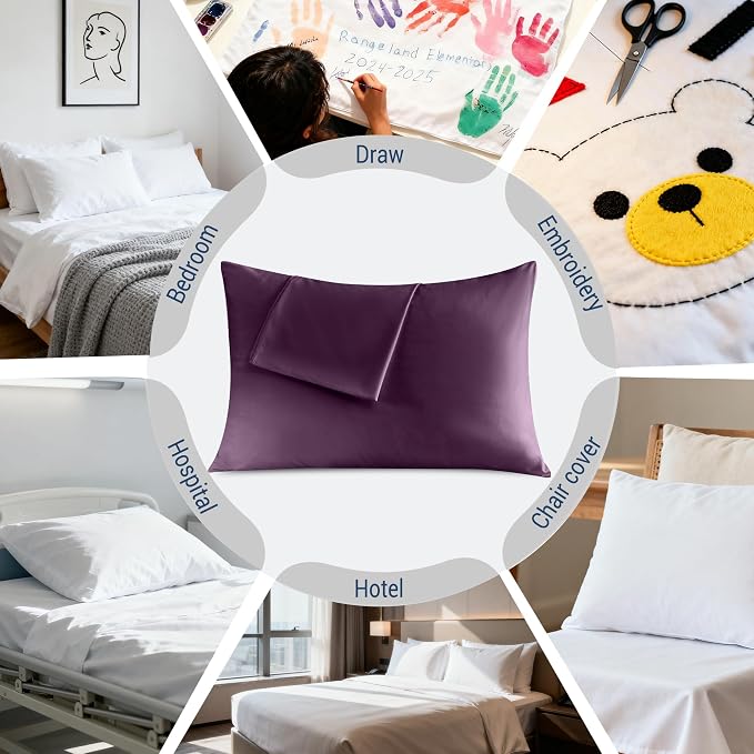 Pillowcases Queen 4 Pack, 20x30 Pillow Cases - Image 6