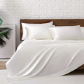MR&HM Satin Bed Sheets, Queen Size Sheets Set by MRHM