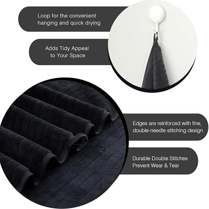 18 Piece Family Bath Towel Set Include 6 Bath Towels, 6 Hand Towels and 6 - Image 7
