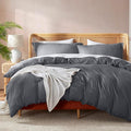 Nestl Dark Grey Duvet Cover King Size by Nestl