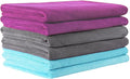 JML Microfiber Towels, Large Bath Towel Set 6 Pack, Fast Drying by JML