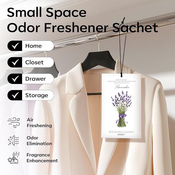 MYARO 12 Pack Assorted Floral Scented Sachets - Image 2