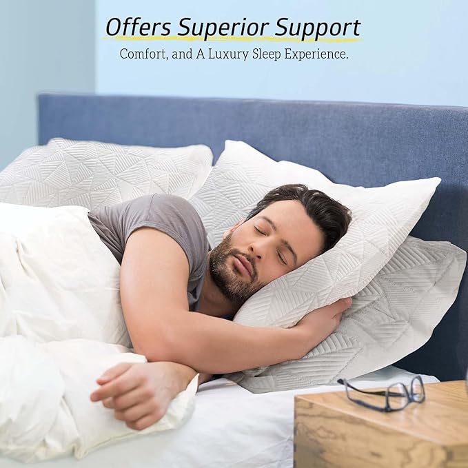 BETU Cooling King Size Pillow, Shredded Memory Foam Cool Pillow - Image 6