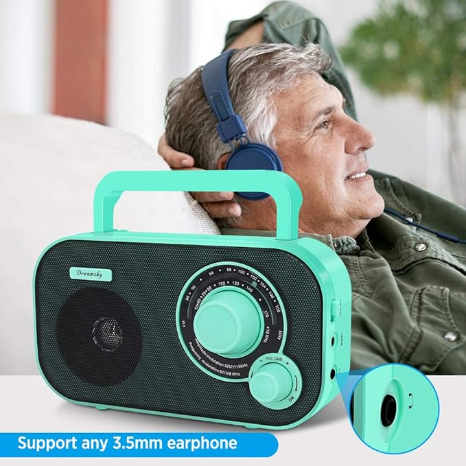 DreamSky AM FM Portable Radio Plug in Wall or Battery Operated - Image 6