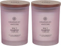 Chesapeake Bay Candle Joy + Laughter Scented Candles Cranberry Dahlia Medium by ChesapeakeBayFragrance