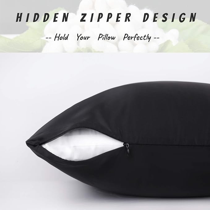 100% Silk Pillow Cases 2 Pack, Mulberry Silk Pillowcase - Image 3