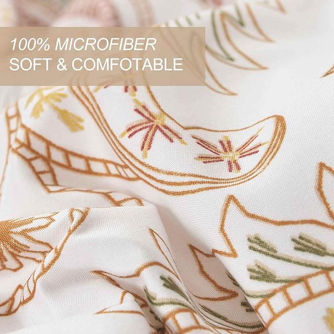 Nanko Paisley Comforter Set King Size 3 Pcs, Tan Taupe Classy Boho Damask - Image 6