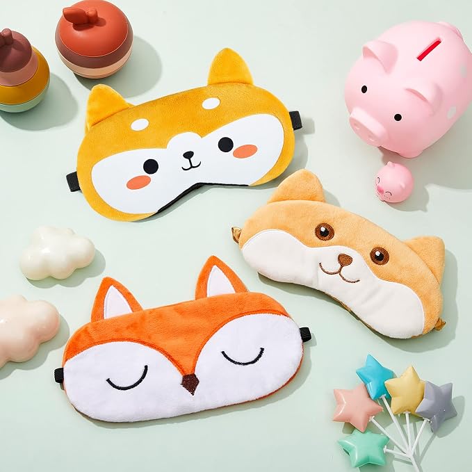 Haysandy 3 Pieces Sleep Mask for Kids Girls Cute Cat Sleeping Eye Cover Soft - Image 7