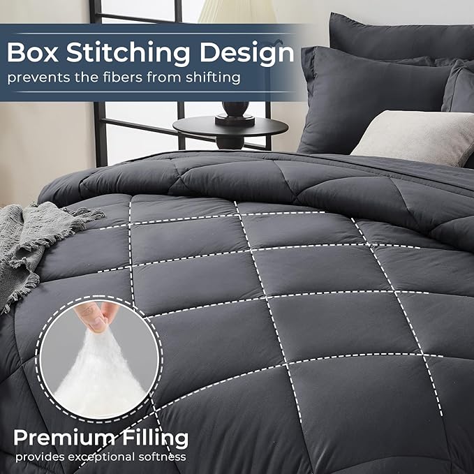 HEVUMYI California King Comforter Set - Image 4