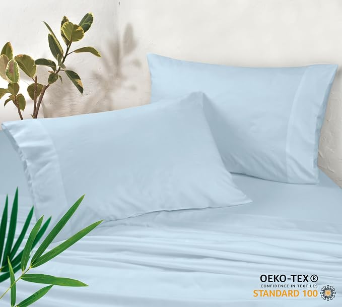 Royale Linens Cooling Pillow Cases Queen Size Set of 2-100% Rayon Derived from - Image 3