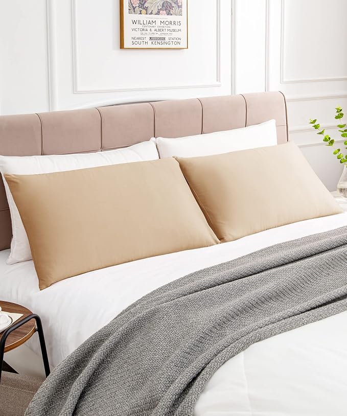 Warmstar Cotton Pillow Cases King Size Set of 2, 600 Thread Count Pillowcases - Image 2