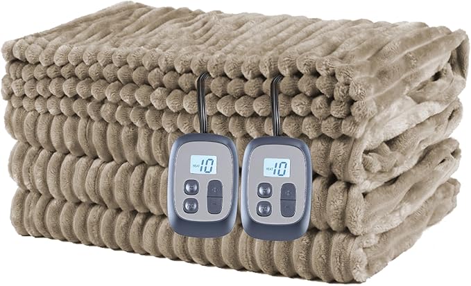 Heated Blanket Electric Blanket Queen Size 84''x90'' by Minervada