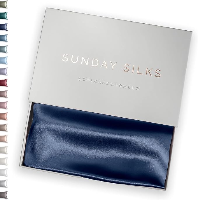 SUNDAYSILKS™ 100% Mulberry Silk Pillowcase, Silk Pillow Cases by ColoradoHomeCo