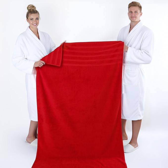 American Soft Linen 35x70 Jumbo Large Bath Towel, 600 GSM 100% Cotton Turkish - Image 5
