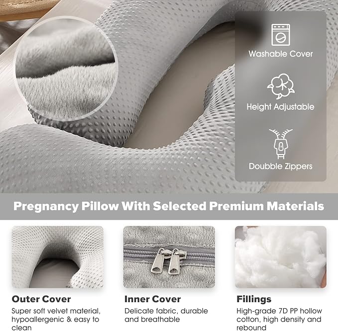 U-Shaped Full Body Pregnancy Pillow - Image 3