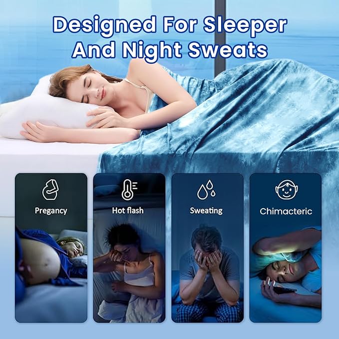 Topcee Cooling Blankets for Hot Sleepers, Arc-Chill Q-Max >0.5 Cool Fiber - Image 4
