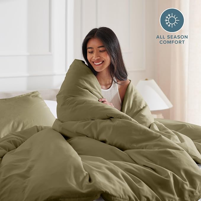 Bare Home Bedding Duvet Cover Queen Size - Image 3