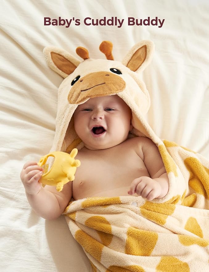 Momcozy Baby Bath Towels with Visualize Health Label - Image 4