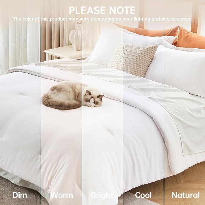 MUXHOMO Full Comforter Sets, All Season Ultra Soft Down Alternative Bedding - Image 9