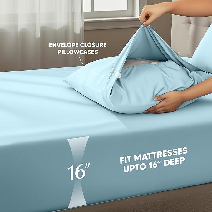 Utopia Bedding Full Size Sheet Set – 4 Piece Bed Sheets, Soft and Breathable - Image 4