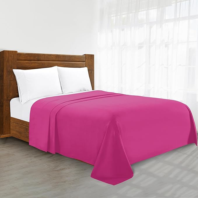 Elegant Comfort Wrinkle-Free 1500 Premier Hotel Quality 1-Piece Flat Sheet by ELEGANTCOMFORT