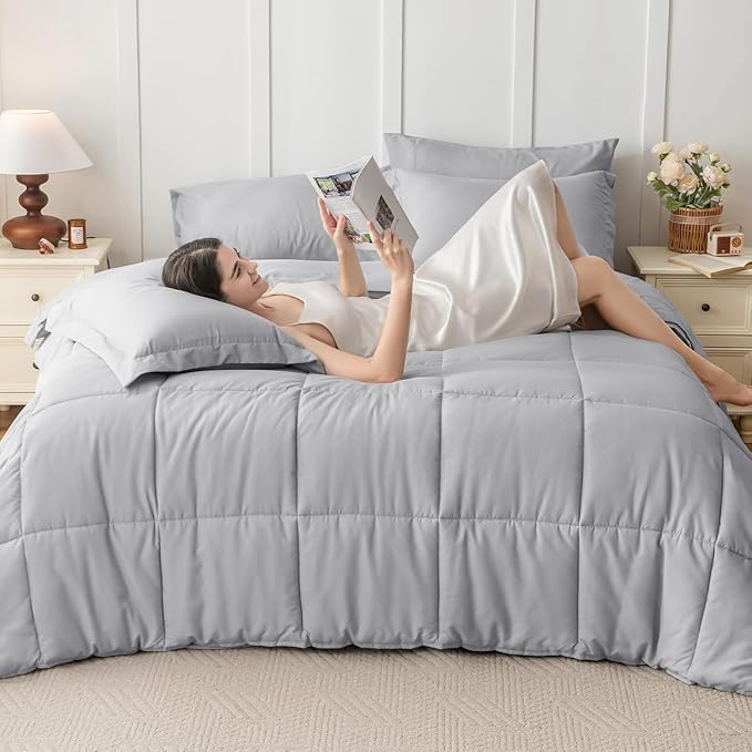 JOLLYVOGUE Twin XL Comforter Set, Ultra-Soft Bed in a Bag Twin XL Size 5 Pieces - Image 6