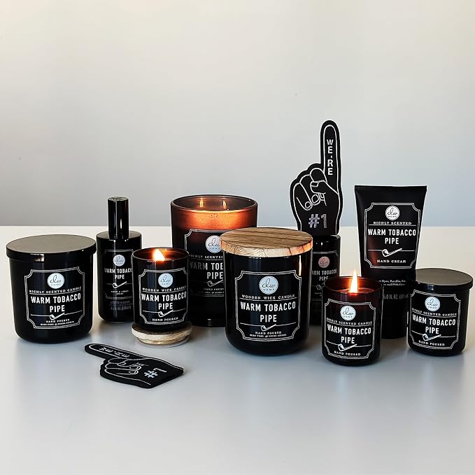 DW Home Warm Tobacco Pipe Scented Candles, 15 oz Large Double Wick Jar - Image 5