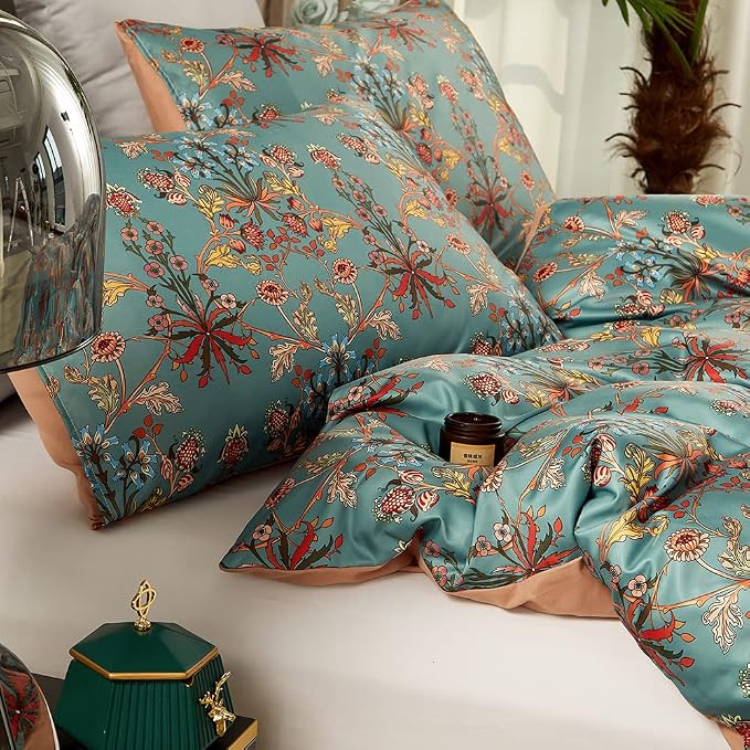 Cupocupa Duvet Cover King Size Set Boho Floral Pattern King Duvet Cover Set - Image 7