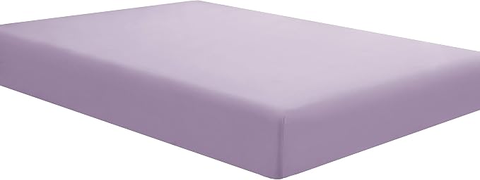 Sfoothome Twin Lavender Fitted Sheet Only, Wrinkle Free by Sfoothome