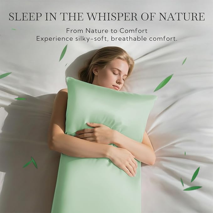 MR&HM Queen Pillow Cases Set of 2, Cooling Pillow Case - Image 2