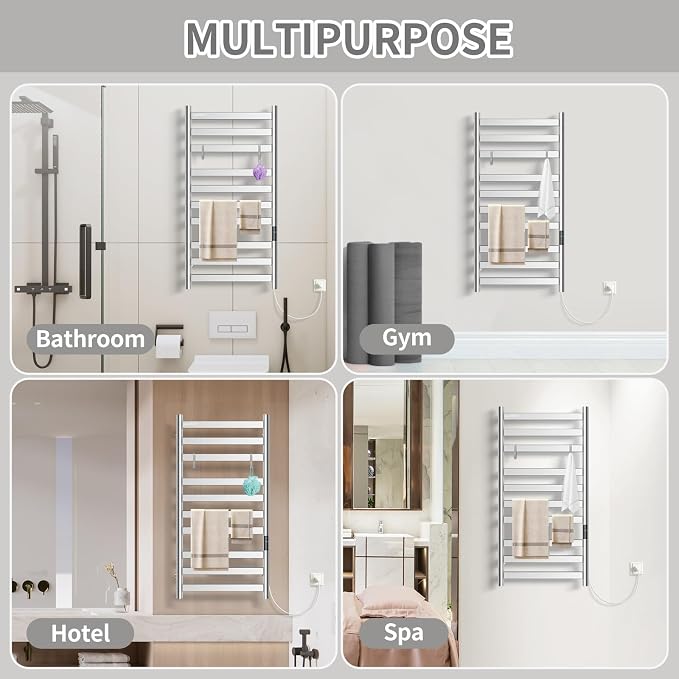 Heated Towel Rack for Bathroom, Towel Warmer - Image 6