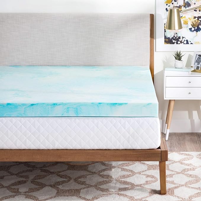 OLIXIS Gel Memory Foam Mattress Topper, Twin 3 Inch, Cooling Gel Infused Soft - Image 8