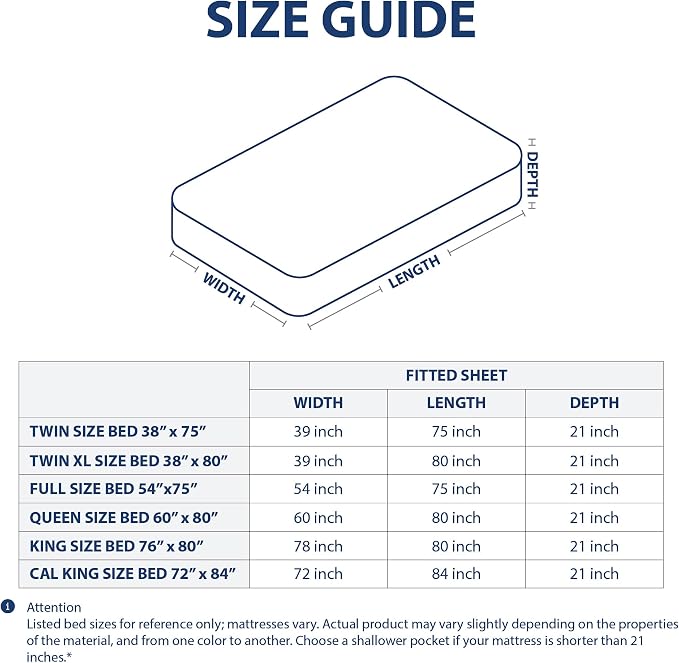 Cathay Home California King Fitted Sheet - Image 6