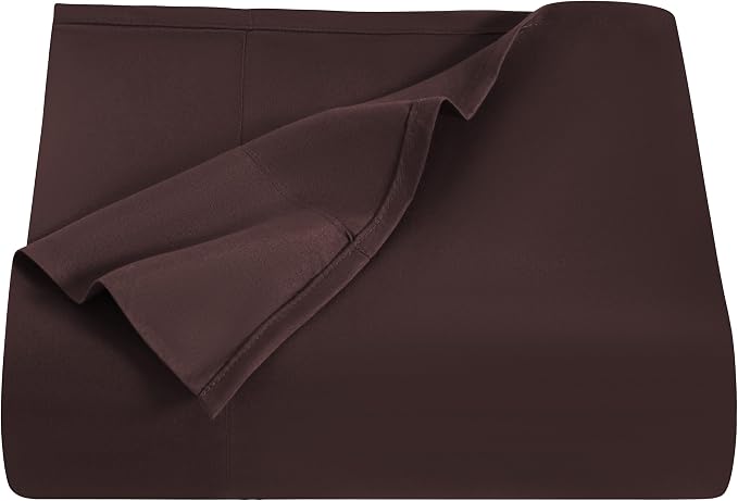NTBAY 100% Brushed Microfiber King Flat Sheet, 1800 Super Soft and Cozy by NTBAY