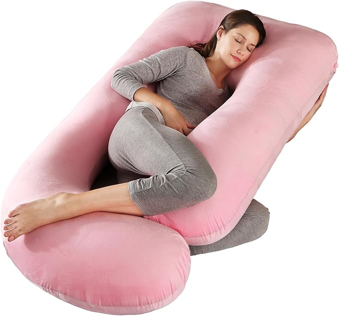 BATTOP Pregnancy Pillows for Sleeping- U Shaped Full Body Maternity Pillow by BATTOP
