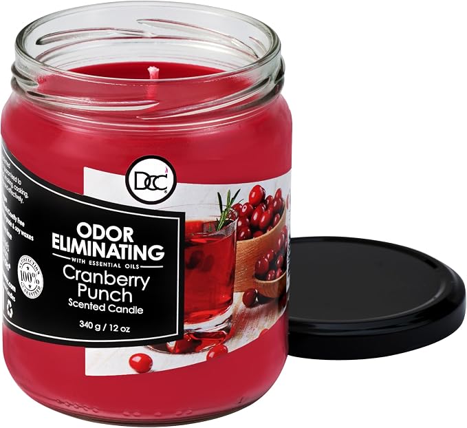 Cranberry Punch Odor Eliminating Highly Fragranced Candle - Image 2