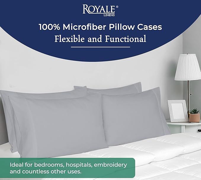 Royale Linens Queen Pillowcase Set of 2 - Image 6