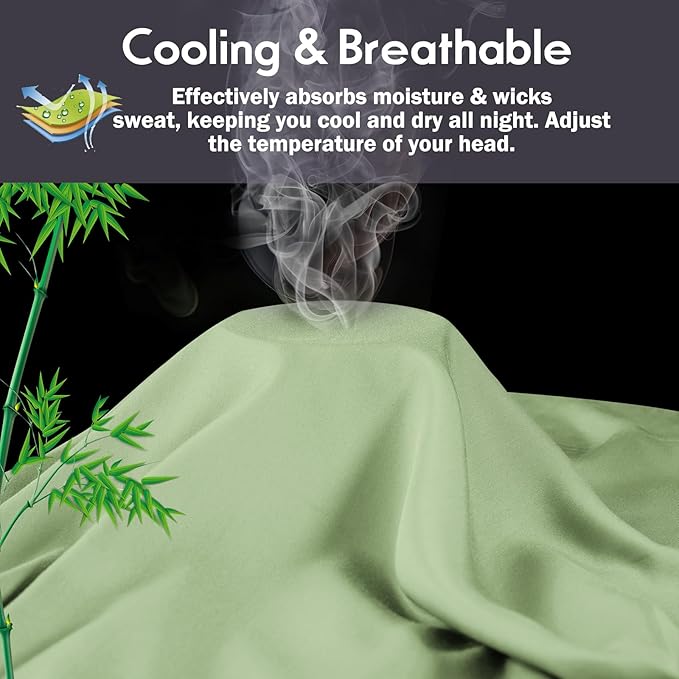 Pillowcases Standard Size 2 Pack, Cooling Viscose Pillow Cases - Image 3