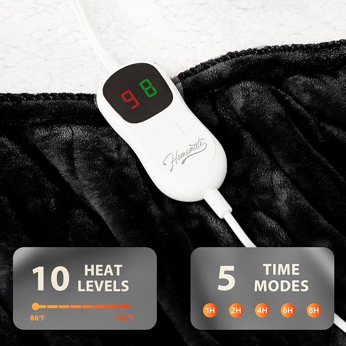 Homemate Electric Heated Blanket Full Size - Image 4