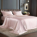 BEDELITE Satin Sheets Full Size Bed Set, Luxury Soft Pink Silky Sheets by BEDELITE