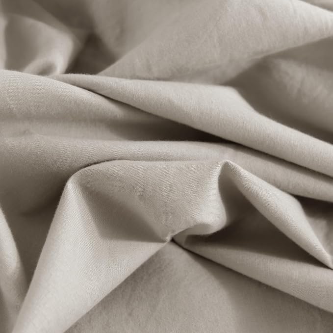 NEXHOME PRO Duvet Cover Twin Size, 100% Washed Cotton Orgnic Linen Like - Image 9
