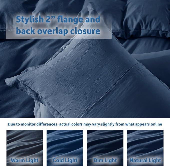 Nestl Navy Blue Duvet Cover Full Size - Image 8