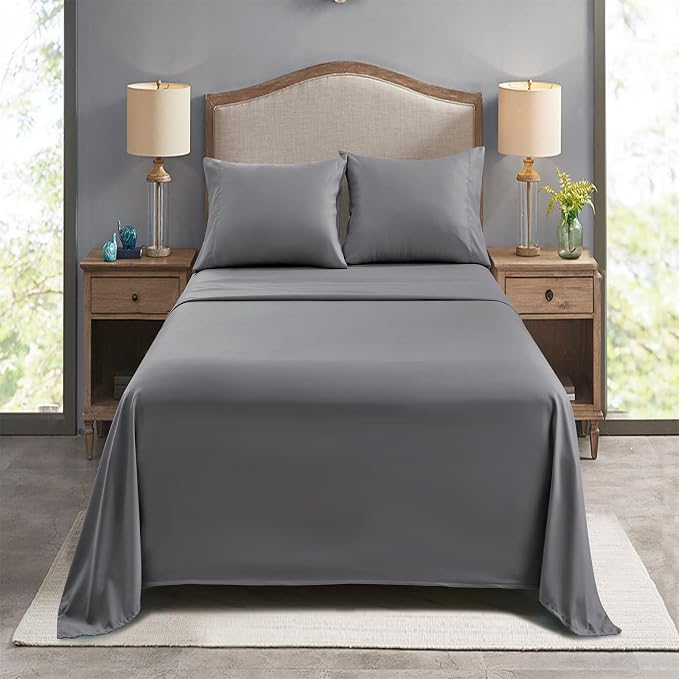 FreshCulture Full Flat Sheets Only, Soft Microfiber Bedding Sheets - Image 7