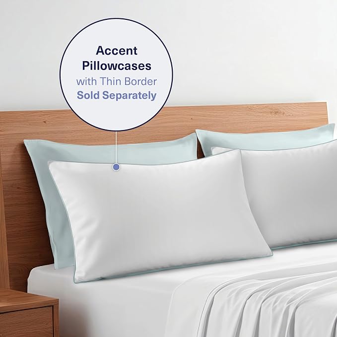 Kickoff Viscose Bamboo Pillowcase, 100% Organic Hidden Zippered Viscose Bamboo - Image 9