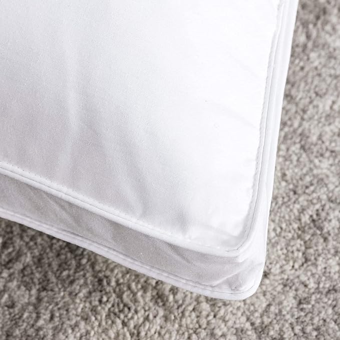 puredown® Goose Feather Down Pillows, Soft Gusseted Bed Pillows - Image 7
