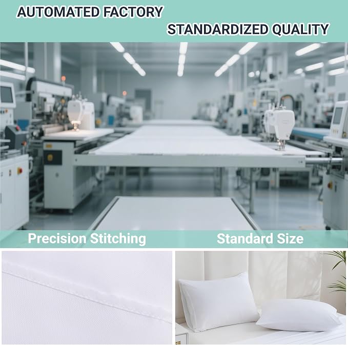 ZPECC Pillow Cases Standard Size Set of 12, 20x26 Envelope Closure Pillowcases - Image 4