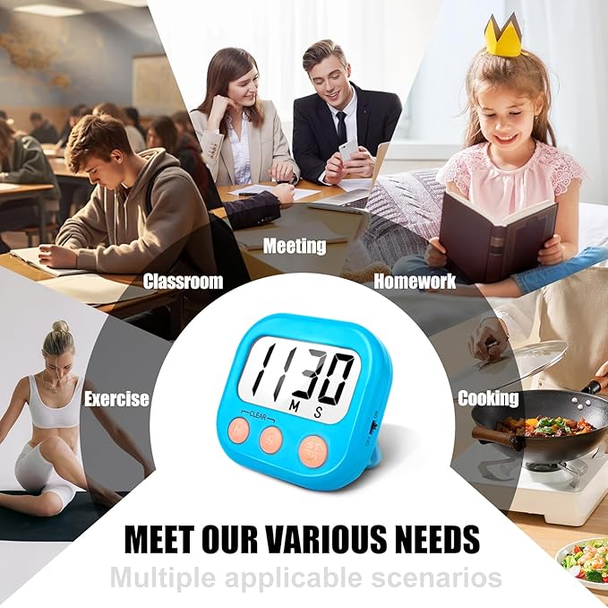 2 Pack Kitchen Timers Loud Ring Digital Timers - Image 5